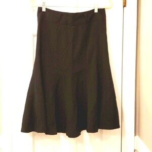 DALIA STRETCH BLACK SKIRT FIT AND FLARE SZ 6